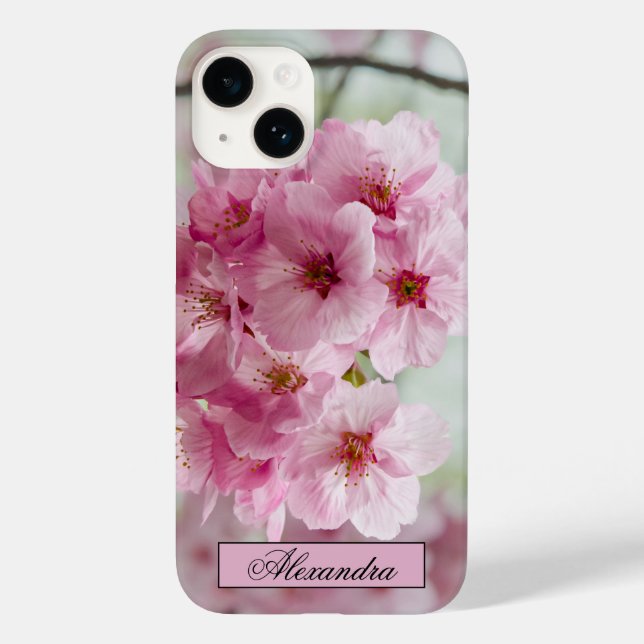 Coques Case-Mate iPhone Floral rose cerise fleurs Photographie (Verso)