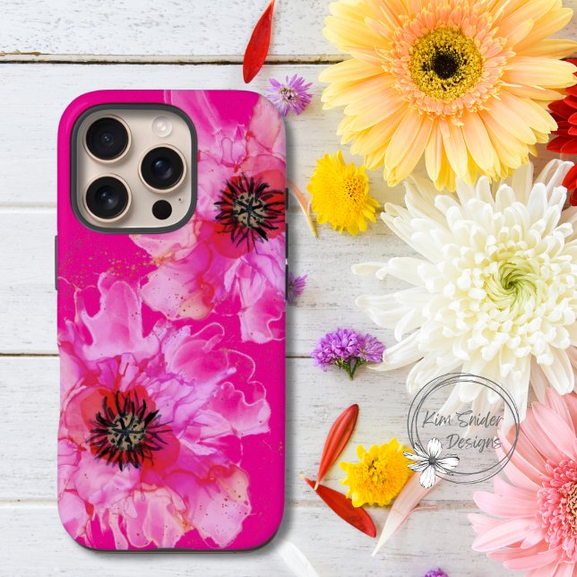 Coques Case-Mate iPhone Floral rose clair (Créateur téléchargé)