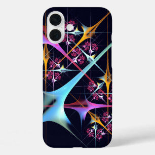 Coques iPhone 16 Plus Floral rose moderne Art Abstrait Couleur Motif #01