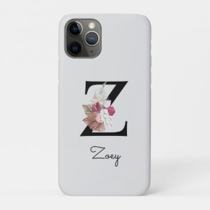 Case-Mate iPhone Case Floral rose monogramme Z initial