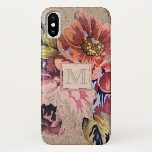 Coques Case-Mate iPhone Floral rustique vintage (Dos)