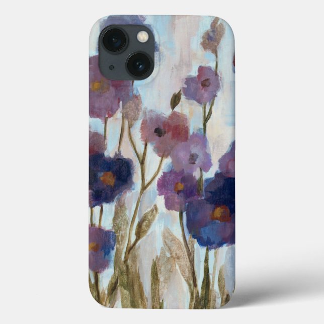 Coques Case-Mate iPhone Floral soustrait dans le pourpre (Verso)