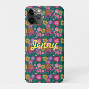 Case-Mate iPhone Case Floral Turquoise fleur sauvage Personnalisé