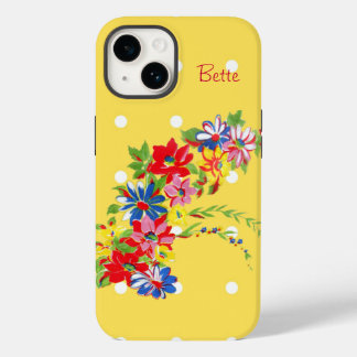 Coque Pour iPhone 14 Floral vintage i