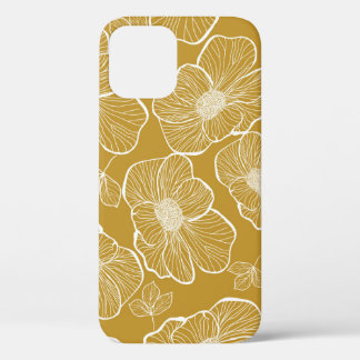 Case-Mate iPhone Case Florale d'or monochrome : Abstrait sans fil