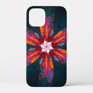 Case-Mate iPhone Case Flore Mandala Flowers Orange Red Blue Abstract