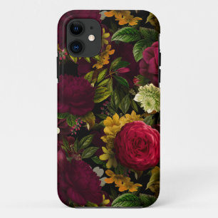 Case-Mate iPhone Case Flore mauve sombre Moody