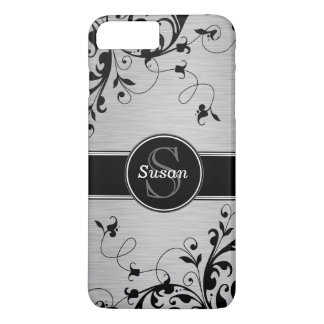 Case-Mate iPhone Case Flore noire argentée
