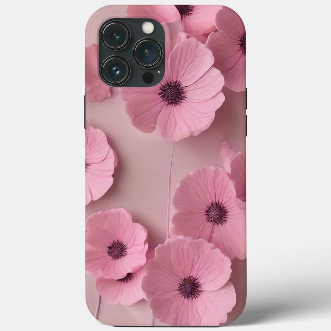 Coques Case-Mate iPhone Flore rose d'Hydrangée (Verso)