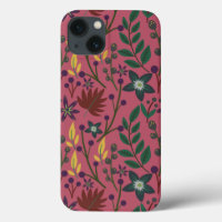Flore sans couture motif fleurs rose feuille branc