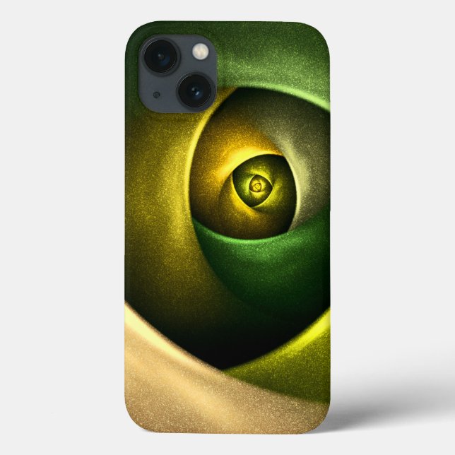 Coques Case-Mate iPhone Flore verte Florale moderne Art Abstrait Motif #23 (Verso)