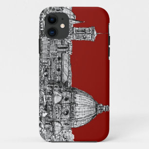 Coque iPhone 11 Florence Italie en rouge