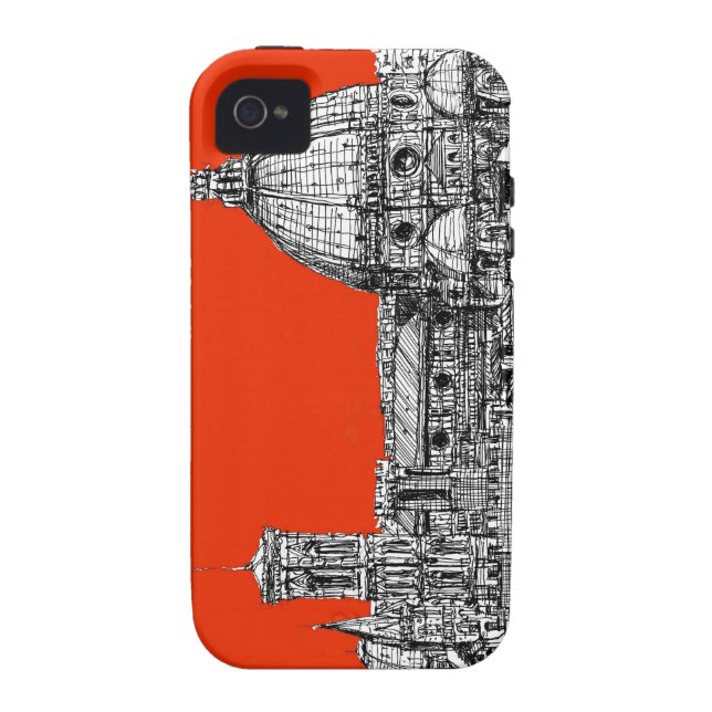 Coques Case-Mate iPhone Florence orange lumineux (Dos)