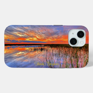 Coque Pour iPhone 15 Floride Everglades, panorama pittoresque,