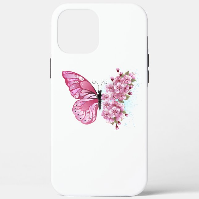 Coques Case-Mate iPhone Flower Butterfly (Verso)