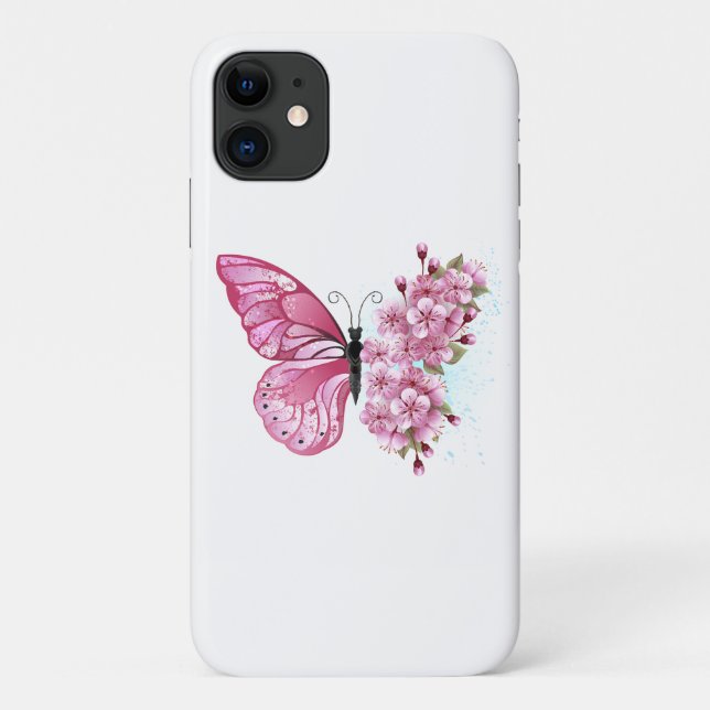 Coques Case-Mate iPhone Flower Butterfly (Dos)