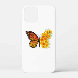 Case-Mate iPhone Case Flower Butterfly with Yellow California Poppy
