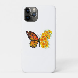 Case-Mate iPhone Case Flower Butterfly with Yellow California Poppy