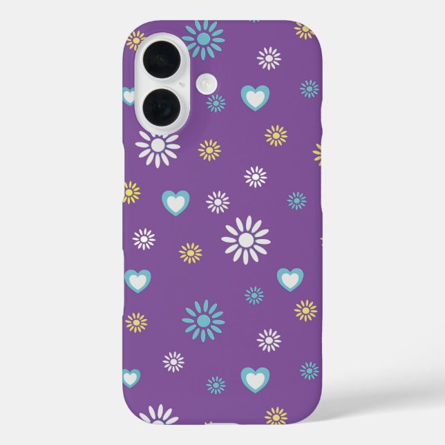 Coques Case-Mate iPhone Flower case Iphone 16  (Verso)