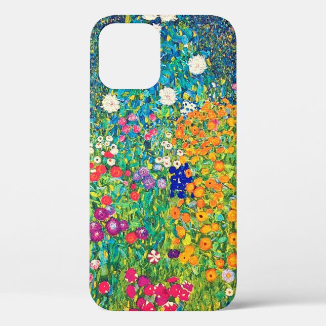 Coques Case-Mate iPhone Flower Garden, Gustav Klimt (Verso)
