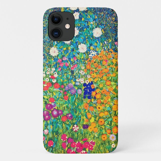 Coques Case-Mate iPhone Flower Garden, Gustav Klimt (Dos)