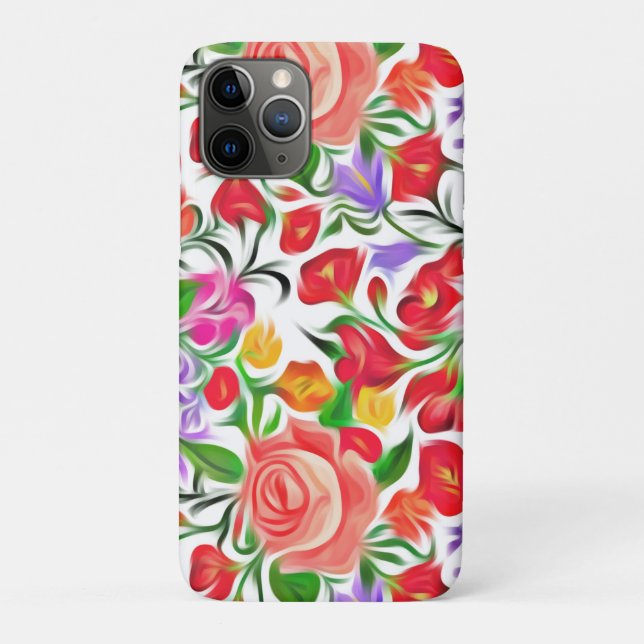 Coques Case-Mate iPhone flower pattern (Dos)