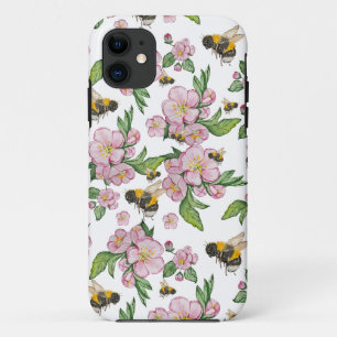 Case-Mate iPhone Case Flower pomverger avec abeilles aquarelle timon