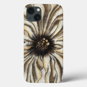 Etui iPhone 13 Flowerhead Fresco sur Tan Arrière - plan