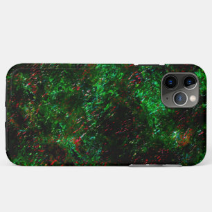 Case-Mate iPhone Case Fluctuation des taches sombres sur vert et rouge v