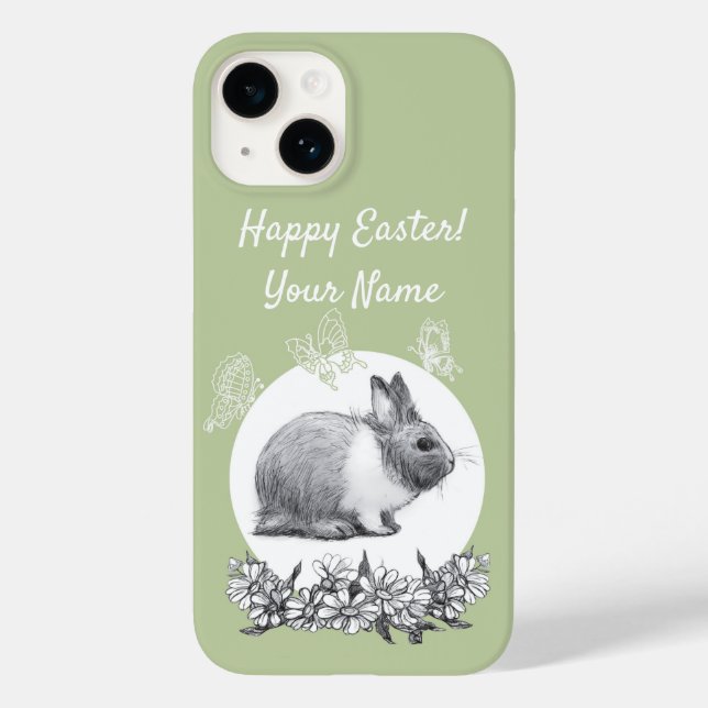 Coques Case-Mate iPhone Fluffy le lapin (Verso)