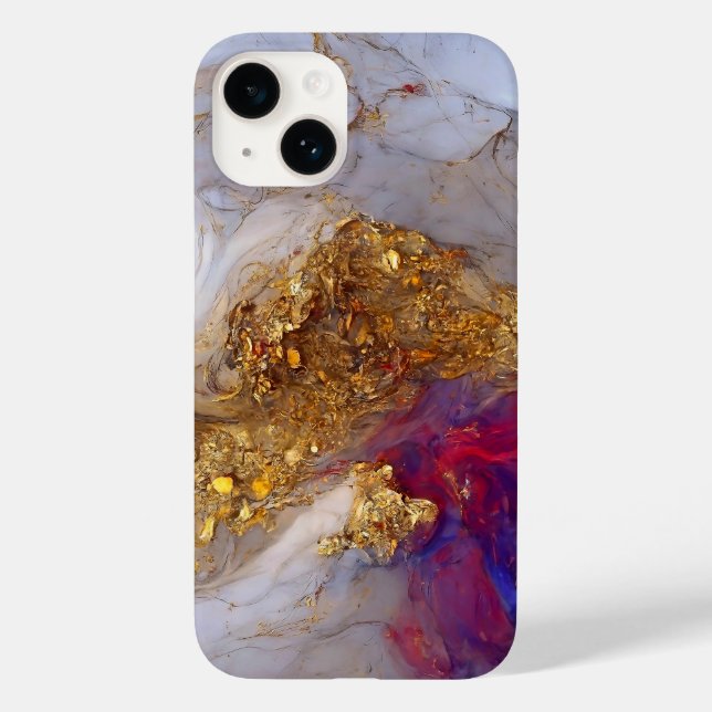 Coques Case-Mate iPhone Fluide violet et fusion bleue (Verso)