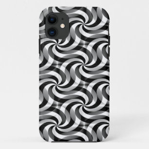 Coques Pour iPhone Flûte Motif Art - noir et blanc