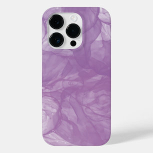 Coque Pour iPhone 14 Pro Flux Abstrait d'encre pourpre - Douceur et mystère