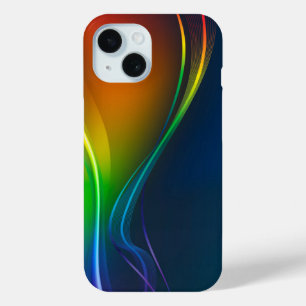 Coque Pour iPhone 15 Flux arc-en-ciel Abstrait