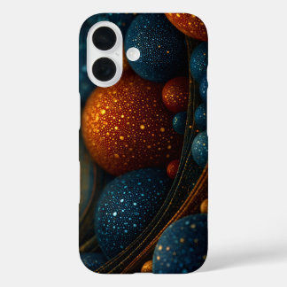 Coque Pour iPhone 16 Flux céleste : sphères Abstraites en mouvement