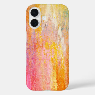Coques iPhone 16 Flux de peinture Abstraits