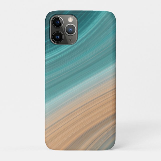 Coques Case-Mate iPhone Flux de sable aquatique (Dos)