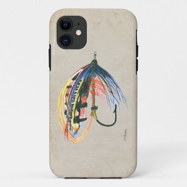 Coques Case-Mate iPhone FlyFishing Lure Art Saumon Fly Lure (Dos)