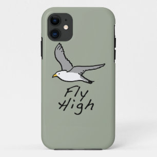 Case-Mate iPhone Case Flying Bird. Mouette mouillée en vol.