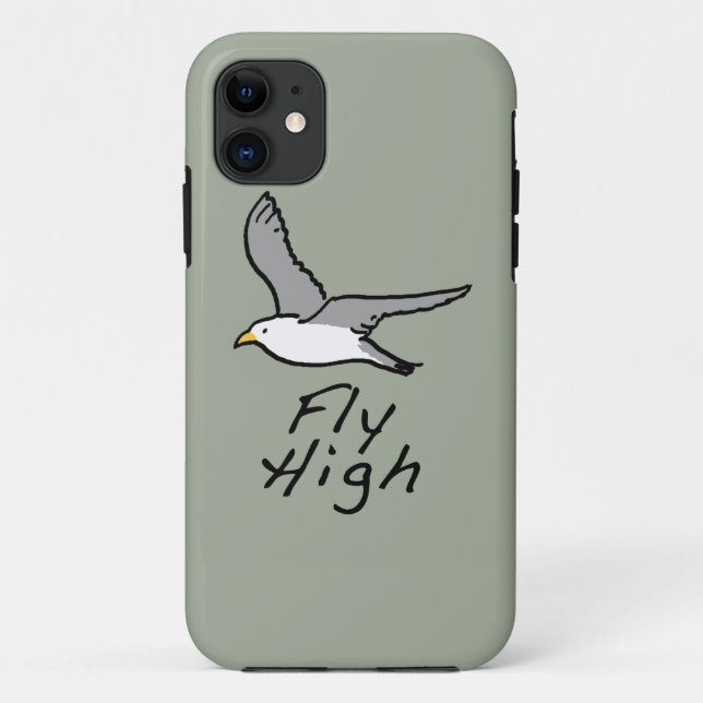 Coques Case-Mate iPhone Flying Bird. Mouette mouillée en vol. (Dos)
