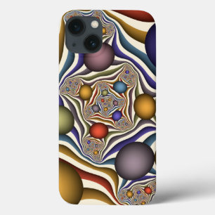 iPhone 13 Coque Flying Up, Colorful, Modern, Art Fractal Abstrait