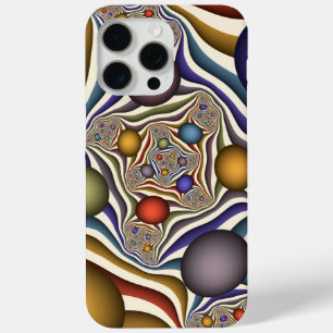 Coque iPhone 15 Pro Max Flying Up Colorful Moderne Art Fractal Abstrait
