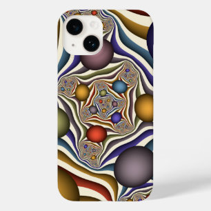 Coque Pour iPhone 14 Flying Up Colorful Moderne Art Fractal Abstrait