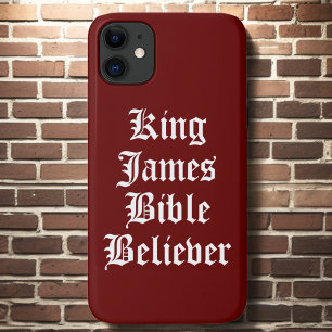 Case-Mate iPhone Case Foi chrétienne rouge roi James croyant de la Bible