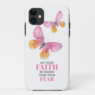 Case-Mate iPhone Case Foi sur la peur Papillons rose