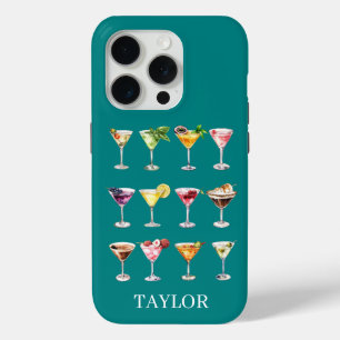 Coque iPhone 15 Pro Folie Martini Monogrammée
