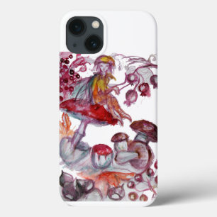 Etui iPhone 13 FOLLET MAGIQUE DE CHAMPIGNONS Imaginaire Floral Ro
