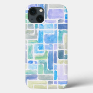Coques Pour iPhone Fond d'aquarelle peint par résumé