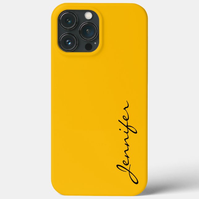 Coques Case-Mate iPhone Fond de couleur ambre (Verso)