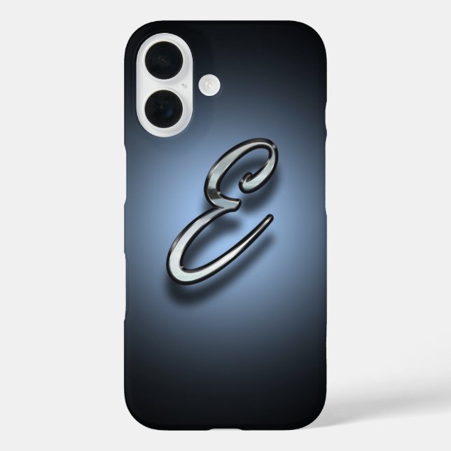 Coques Case-Mate iPhone Fond de projecteur Monogramme E (Verso)